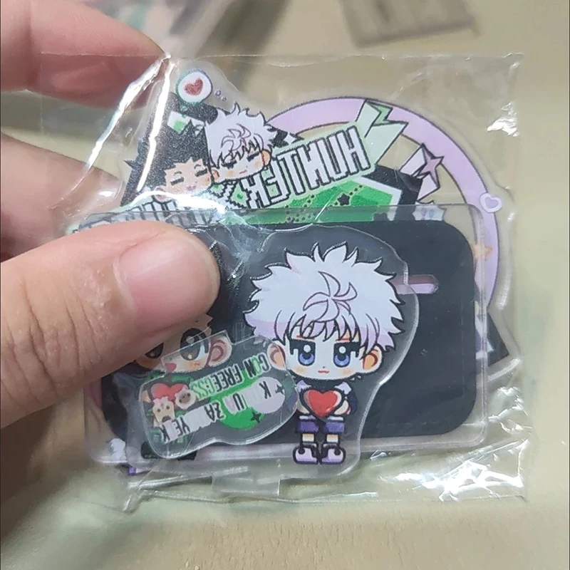Hot Hunter Cartoon Cosplay Acrylic Figure Stand Anime Surroundings Cute Fan Valley Decoration Dual Person Display Toy Collection view 4