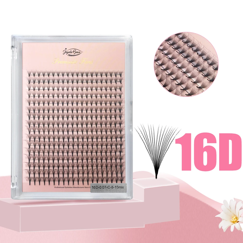 Goddess Premade Volume Fans 4D 5D 6D 7D 8D 10D 12D 14D 16D 20D Individuele Wimper Extensions Puntige Steel 320 Fans Faux Mink