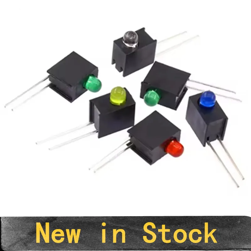 20PCS 3mm 5MM LED Lamp Holder with 1 Hole Red Blue Yellow Green LED 90 Degrees Bent Foot F3 Single Hole