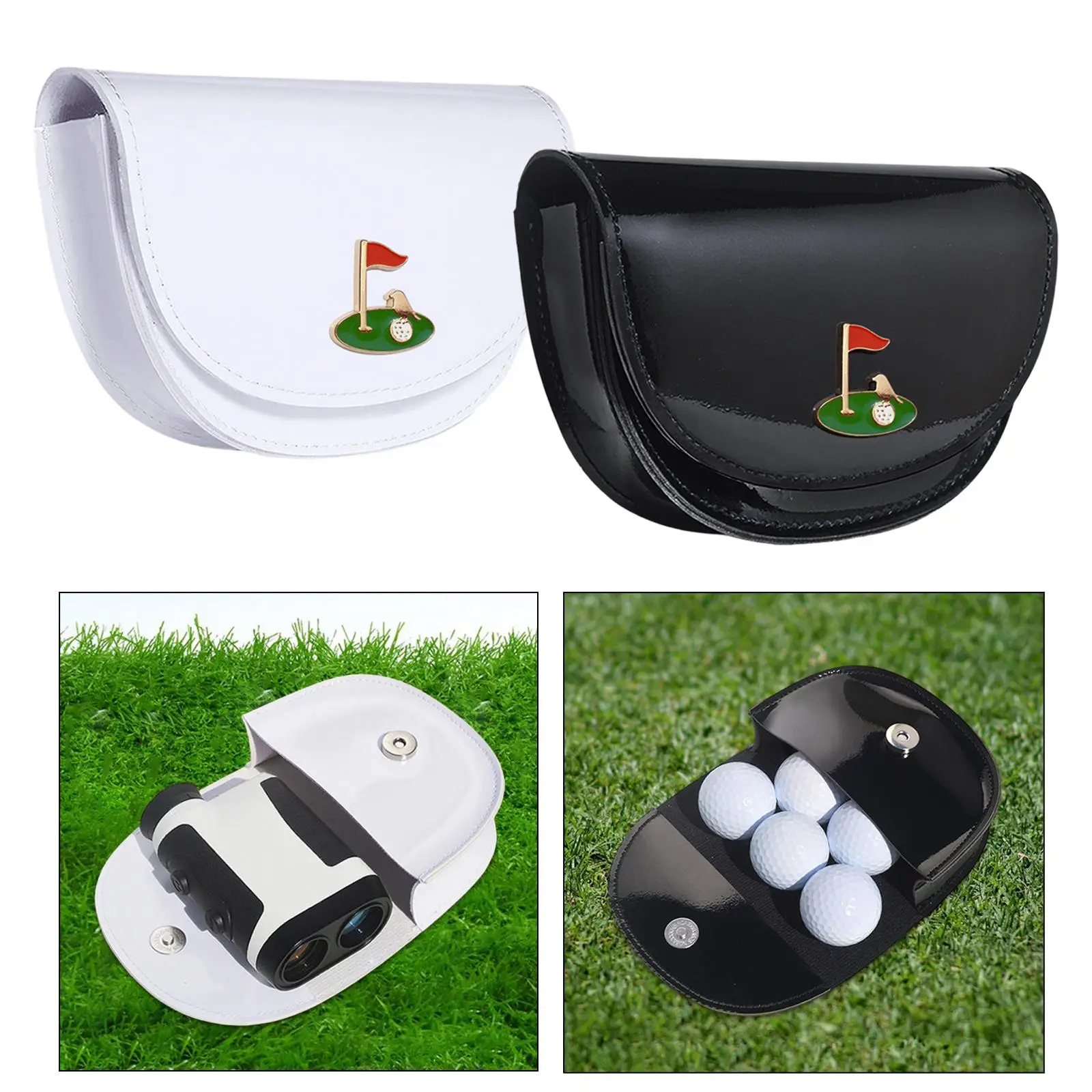 

Golf Rangefinder Carrying Case Waist Bag Portable, Compact, PU Leather, Golf Ball Bag Fanny Pack, Rangefinder Carry Bag