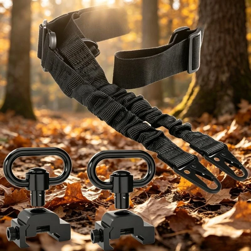 2Pcs Set, Lightweight Two‑Point Strap with QD Base Sling Buckle, Universal Assembly Accessories for Hobby Toy Models