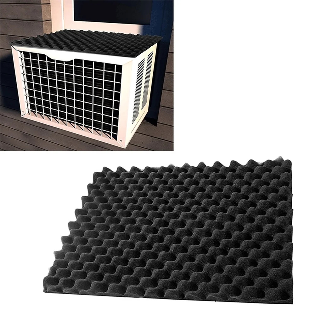1pc Magnetic Air Conditioner Drip Tray Noise-Reducing Foam Pad Wavy-shaped Detachable Conditioner Drip Tray For Air Conditioning