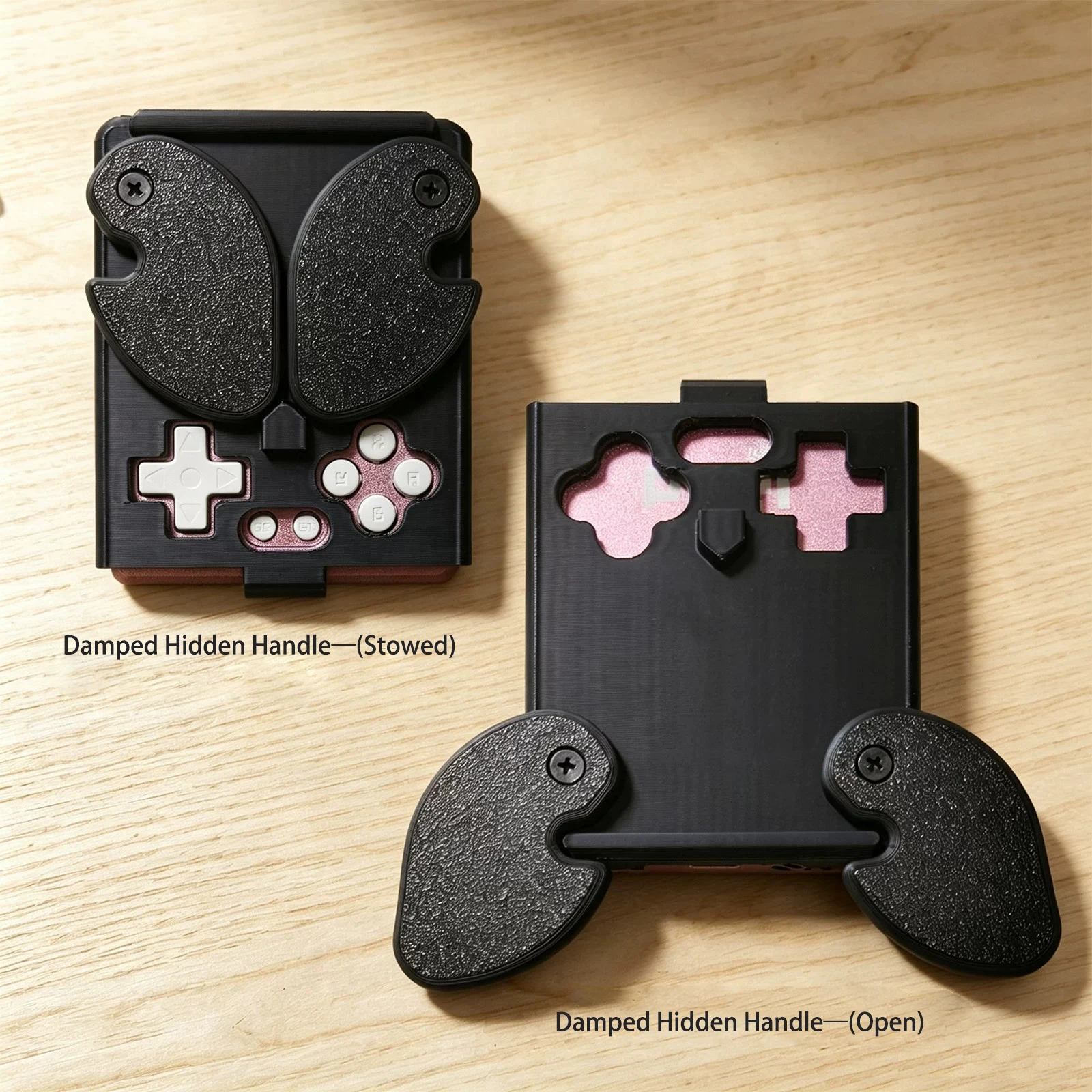 Hidden Grip Protective Shell For GKD Pixel2 3D Printed Full Access Comfortable Fighting Game Handheld Controller Grip