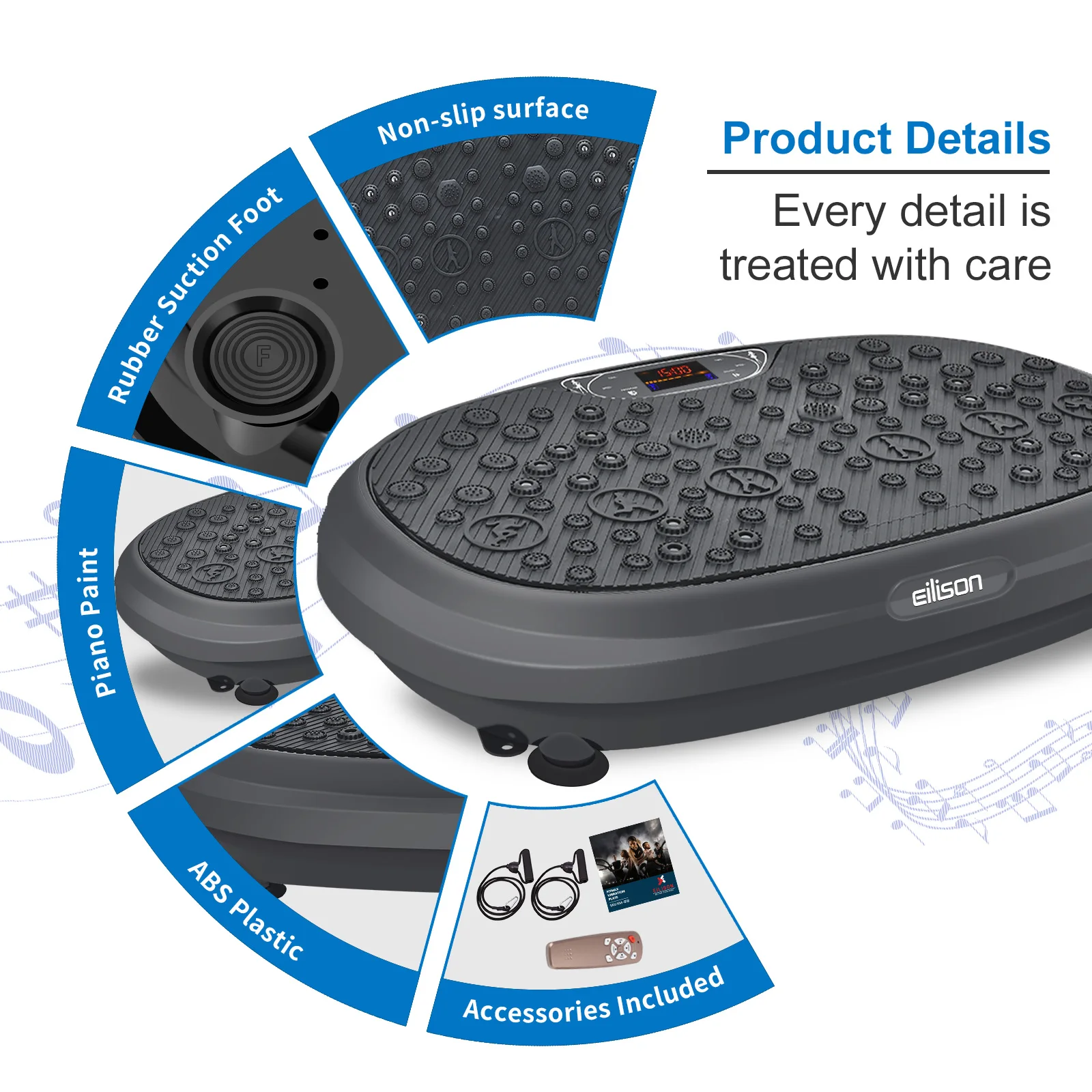 Whole Body Workout Vibration Platform Lymphatic Drainage Machine Exercise Machine Vibration Plate