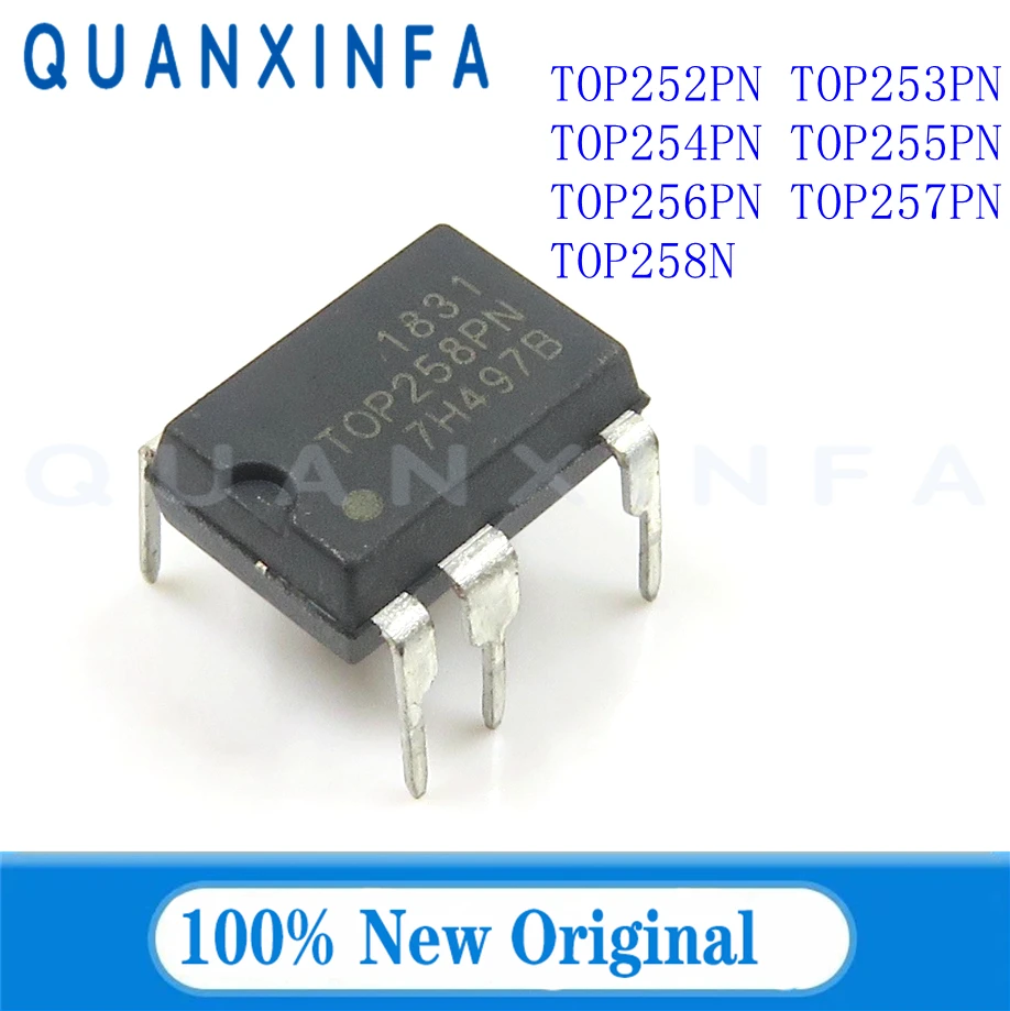 10PCS Power Chip Ic TOP252PN TOP253PN TOP254PN TOP255PN TOP256PN TOP257PN TOP258N