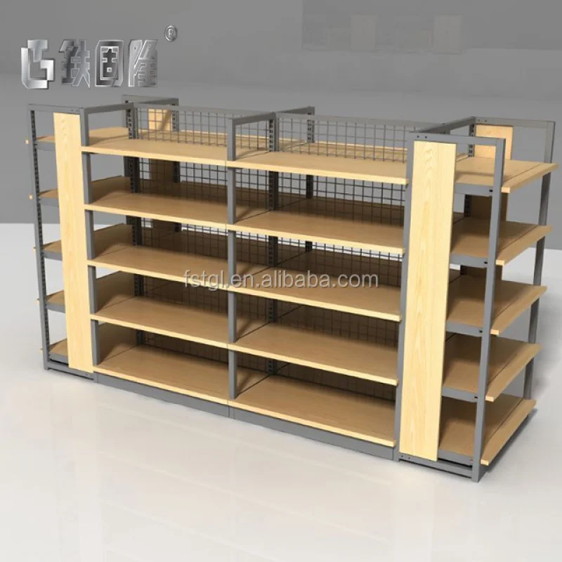 (customized)Best selling items wood supermarket shelf rack supplier