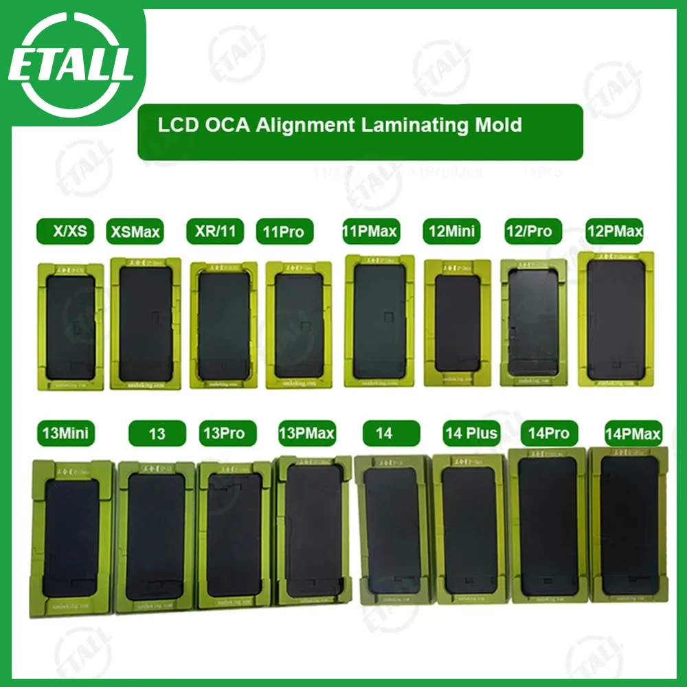 Forma do laminowania Inframe do iPhone 17 16 15 14 13 12 Pro X XS Max, szkło zewnętrznego ekranu LCD, OCA, forma do pozycjonowania w ramce, narzędzie do naprawy