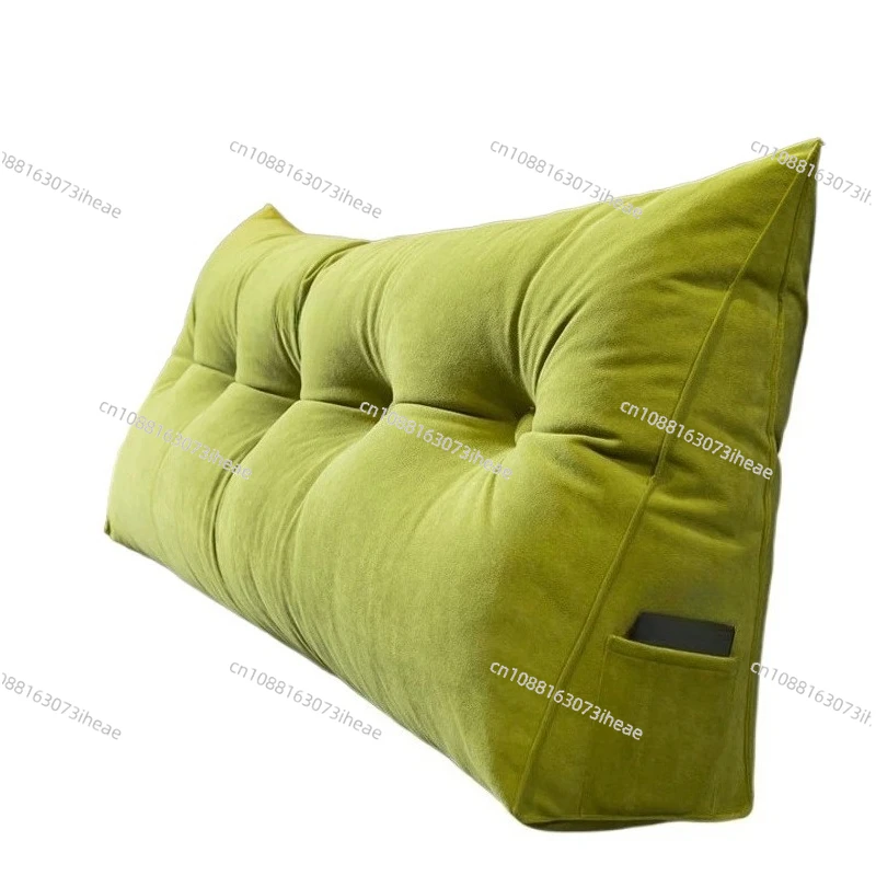 Simple triangular backrest headboard flannel soft cushion pillow bedroom furniture home tatami double bed cushion
