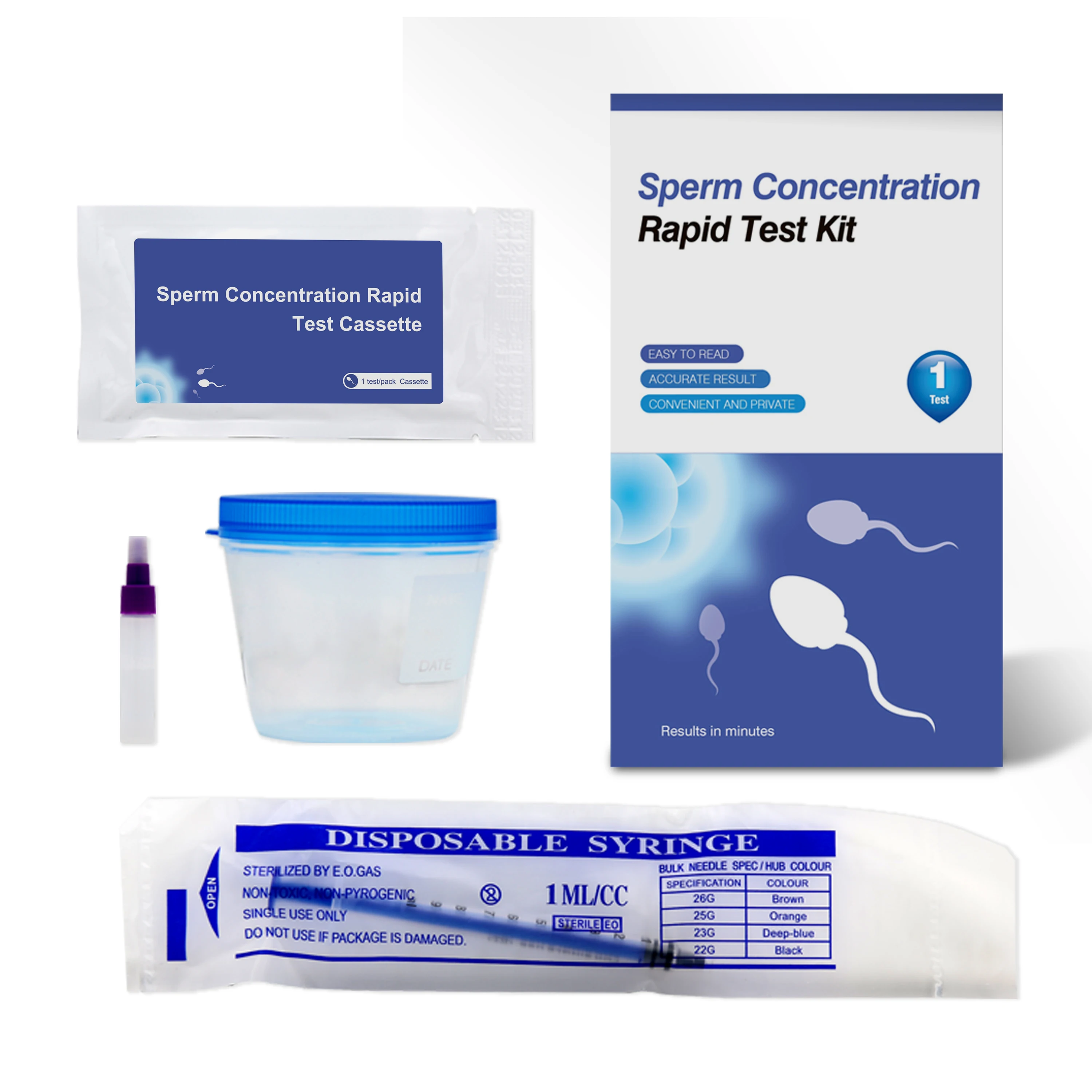 Sperm Concentration Detection Kit Male Test Sperm Motility Quality Test Paper Male sperm test strip