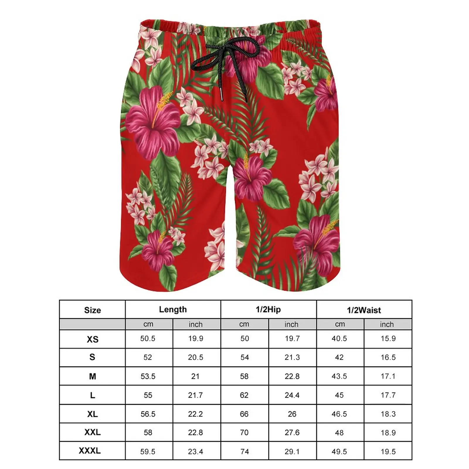 Men's Plus Size Gradient Color Shorts Beach Pants Holiday Shorts Elastic Drawstring Sports Gym Short Pants Summer Beach Shorts