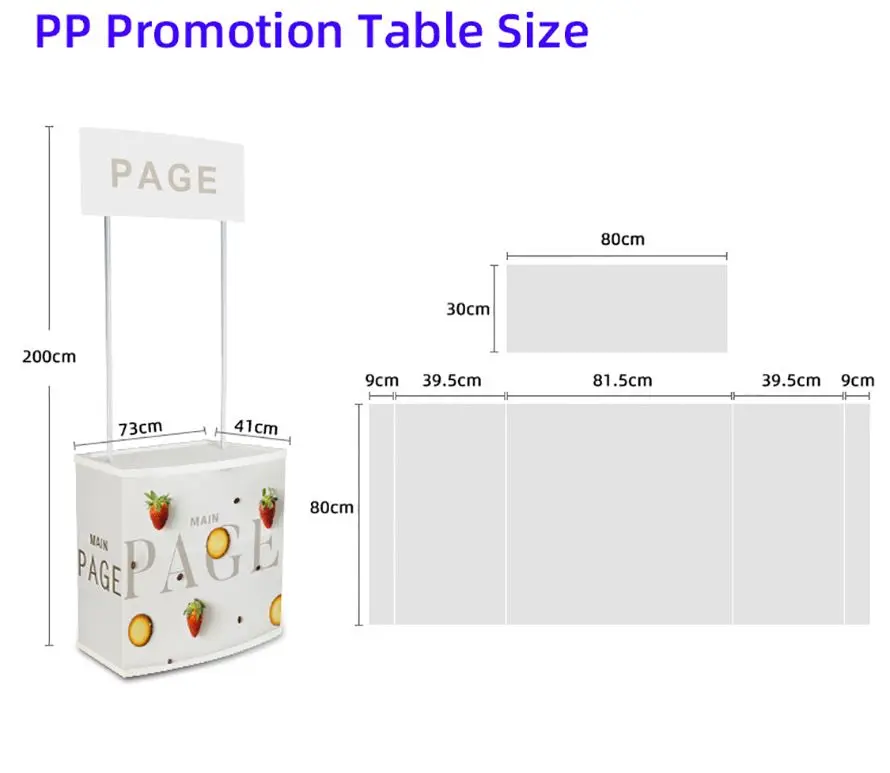 Wholesale Portable Plastic Promotional Desk Display Supermarket Counter Advertising Sales Rack
