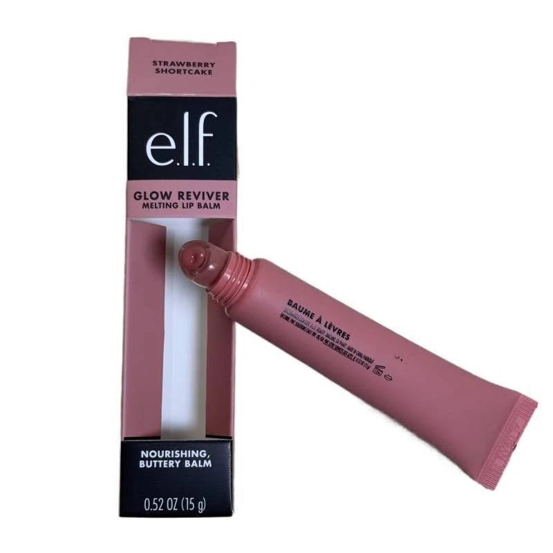 

e.l.f. Nourishing Tinted Lip Balm Glow Reviver Melting Buttery Formula Hydrating Lip Gloss Long Lasting Lip Care Makeup Shiny