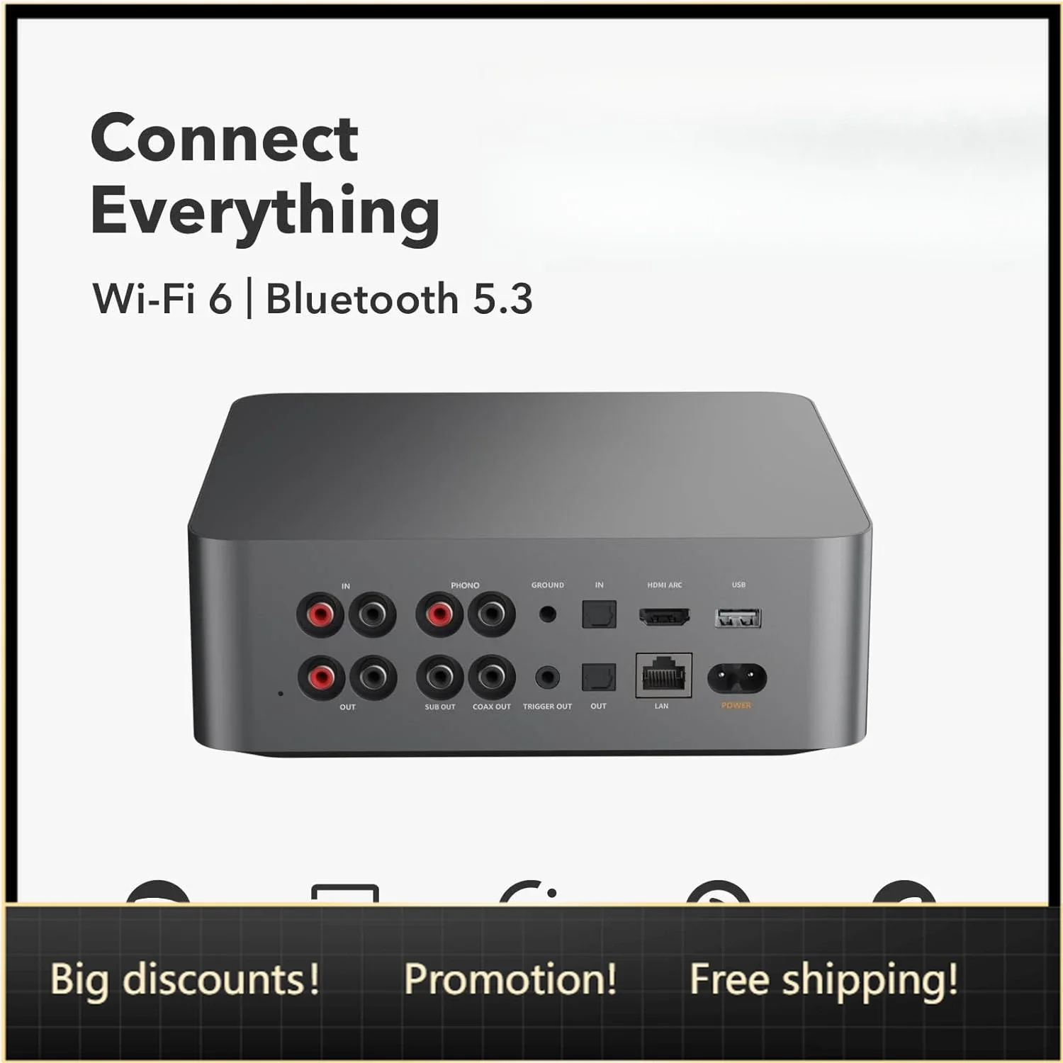 

Бестселлер: Ультрасовременный музыкальный стример и цифровой предусилитель | Сенсорный экран 3,5 дюйма, совместимый с Google Cast и Alexa, St