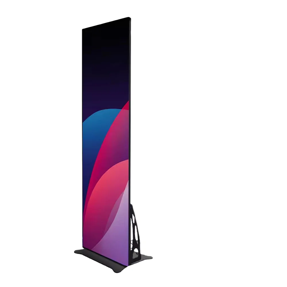 Customized P2 640 X 1920MM Display Digital Signage Advertising Board LED Poster  Portable Smart Advertising Player