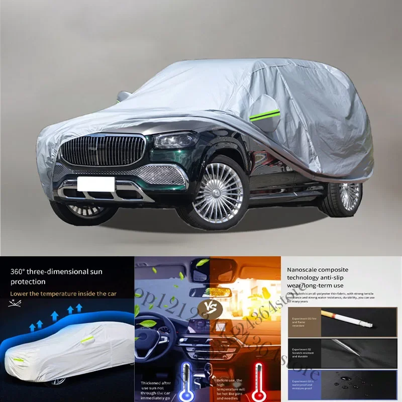 

For Maybach GLS Auto Anti snow Anti dust Anti-uv Anti peeling paint And Anti Rainwater 210t car cover Car cover protection