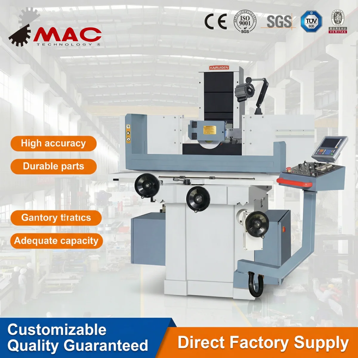 High Accuracy Manufacturer Direct Supply CNC KENT Surface Grinder Metal Surface Grinding Machine