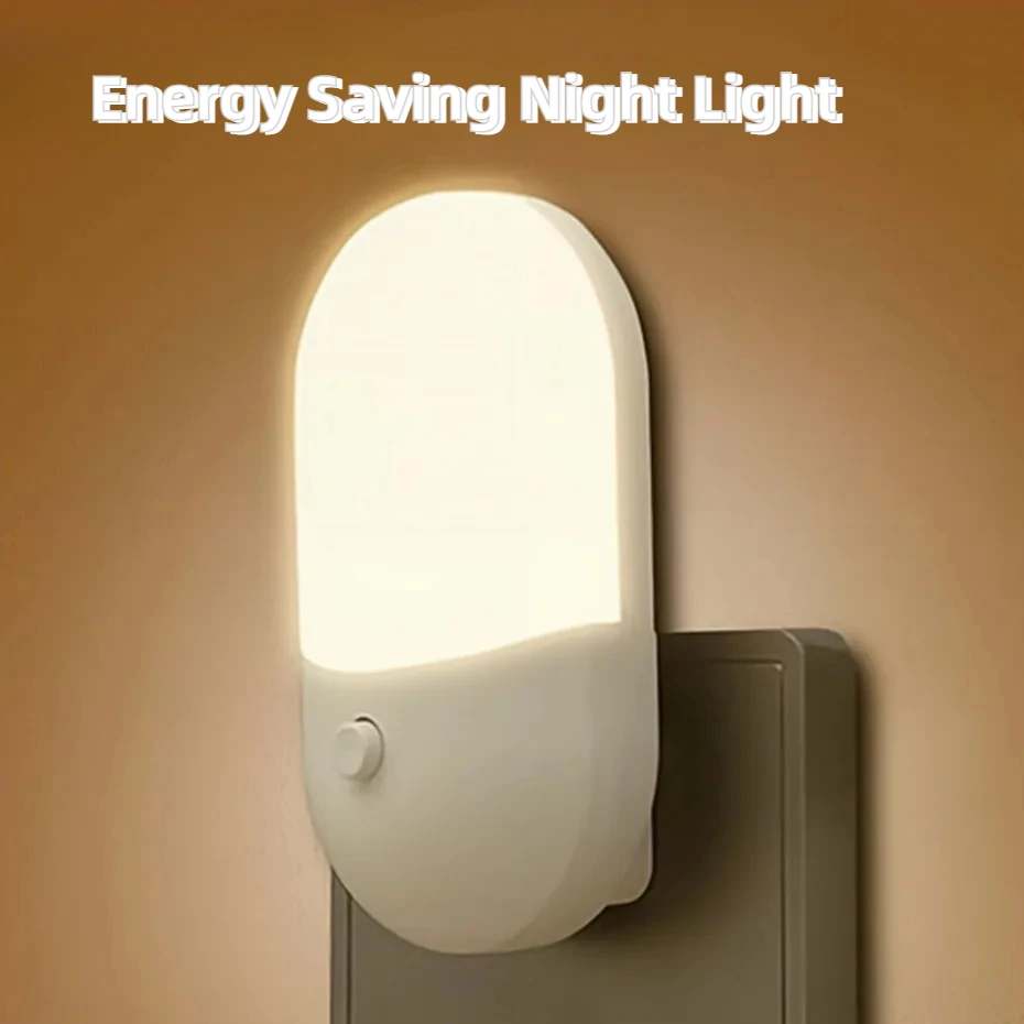 1-4PCS Mini LED Night Light Bedside Lamp EU US Plug Eye Protection Night Light Kids Gift For Bedroom Living Room Baby Feeding