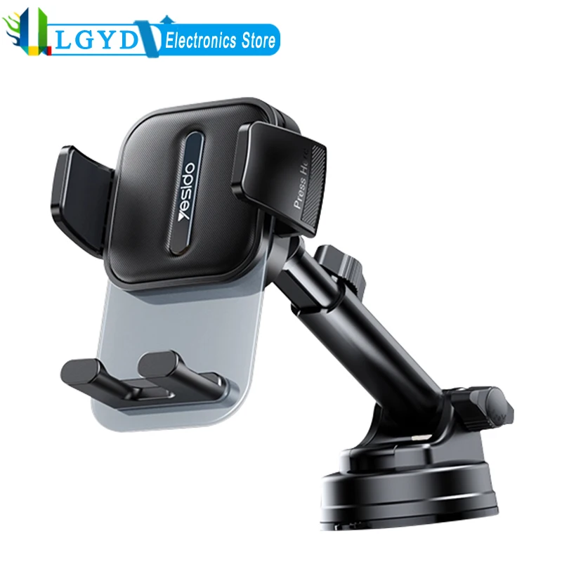 Yesido C261 Universal Phone Car Holder with Vacuum Suction Cup Base Adjustable Stably Holding For 4.7-7.2 Inch Mobile Phones