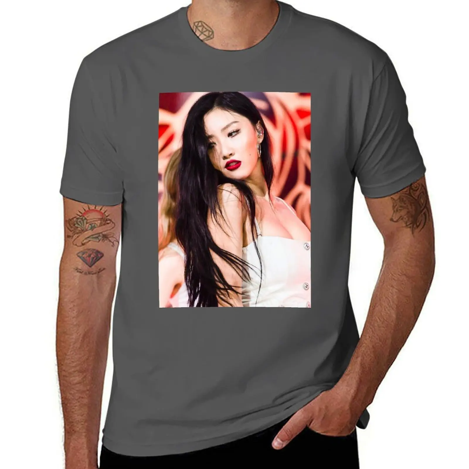 

Mamamoo Hwasa T-Shirt Plus Size Street Style Tee