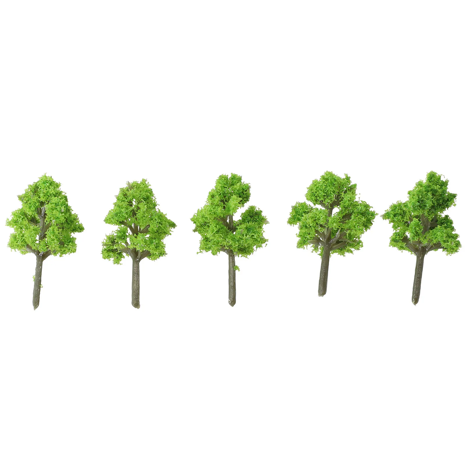 Scene Model Trees Decoration Diorama Display Green Landscape Layout Mini Supplies Props Railroad Railway 10pcs