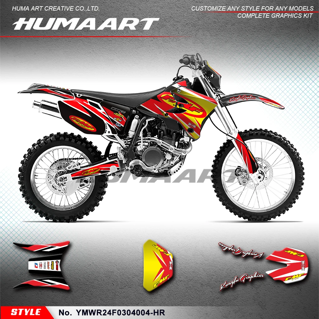 

HUMAART Racing Graphics Glossy Laminate for WR250F WR450F WRF 250 450 2003 2004, YMWR24F0304004-HR