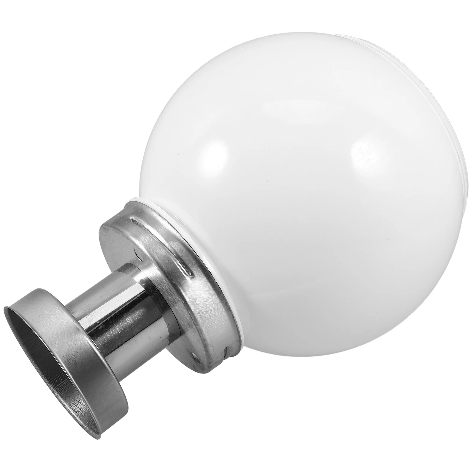 Solar Post Lamp Round Sphere Column Lanterns for outside LED Globe Outdoor Ball Pillar Lights Powered Base