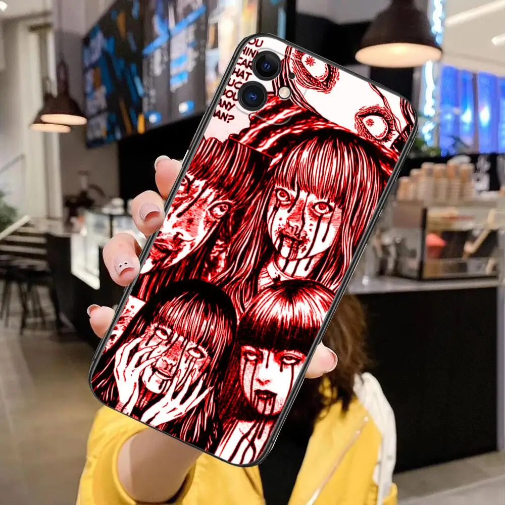 Japanese horror comic Tomie phone Case For IPhone 13 12 11 Pro Max Mini SE XR X XS  Max 8Plus 7plus 6 6S  Junji Ito phone Case