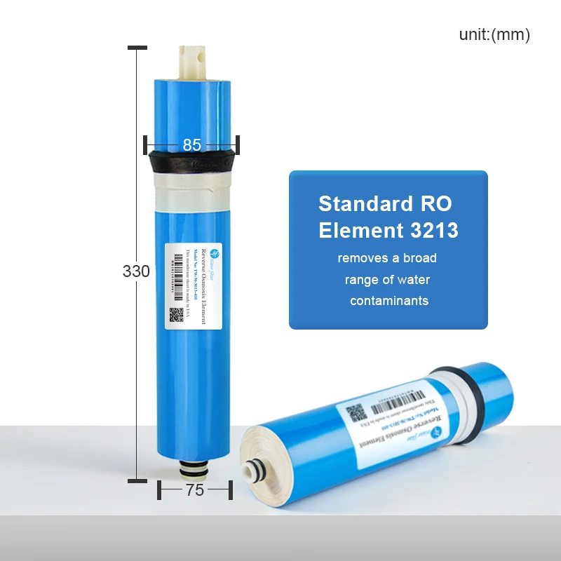 Membrana da osmose reversa do RO, sistema da água do deslocamento, para remover o cloro residual, 3213-600GPD