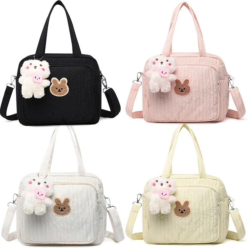 Cute Bunny-Bolsa de maternidad multifuncional para mamá, bolso ligero de viaje para cochecito de bebé, para pañales, portátil, 2024