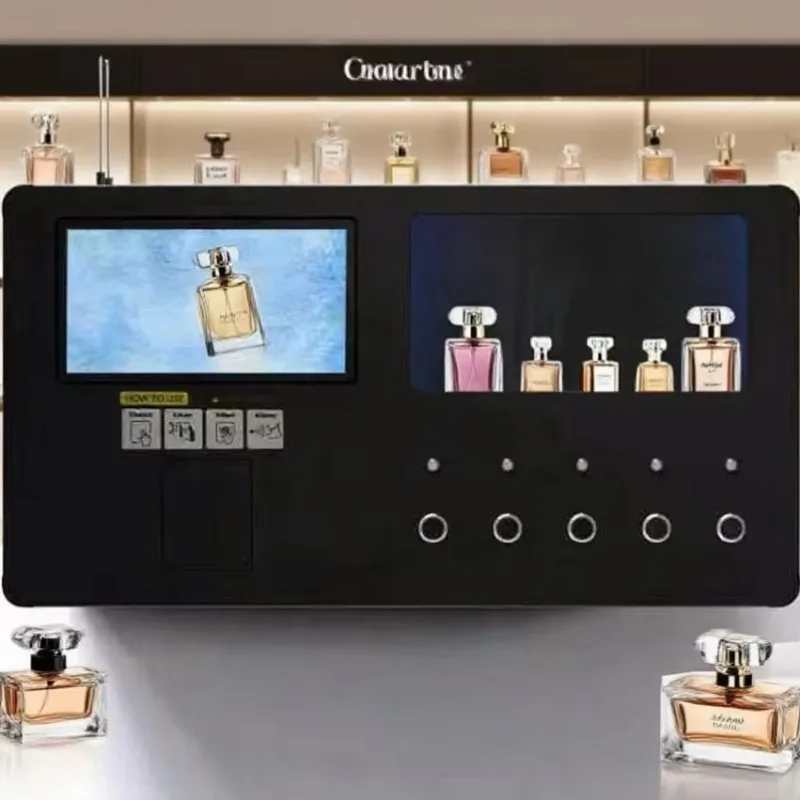 Self‑Service Perfume Spray Vending Machine Touch Screen Automatic Fragrance Vending Equipment For Beauty Mall Exhibition Hall