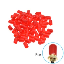 100Pcs/Lot Sma Cap 6mm Protective Cover Rubber Covers Dust Cap Red For Sma Connector Or Male Female Metal Tubes Pcb