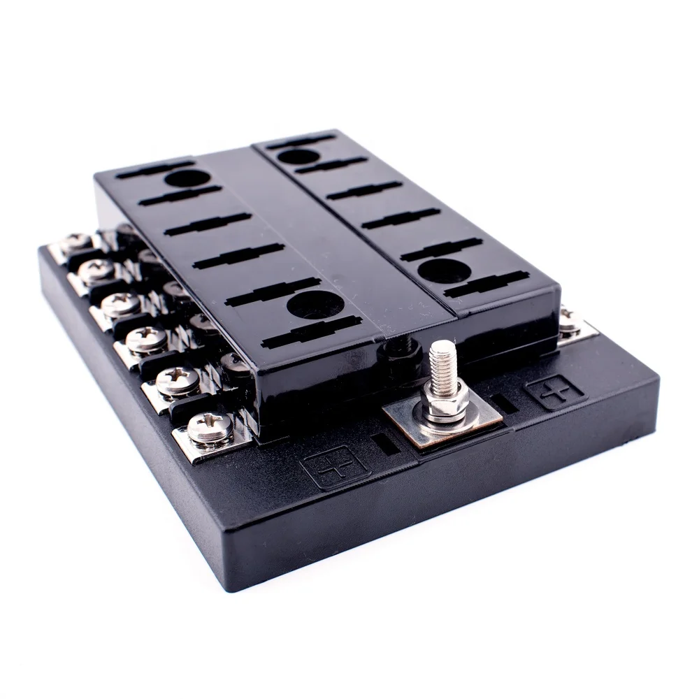 Automatic 32v Fuse Box Holder Block 12 Way Circuit Car Fuse Without LED Indication