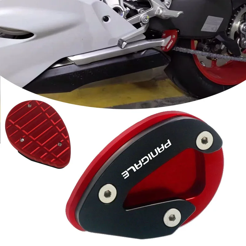 

Motorcycle Accessories CNC Kickstand Sidestand Stand Extension Enlarger Pad For DUCATI 899 959 1199 1299 V2 Panigale