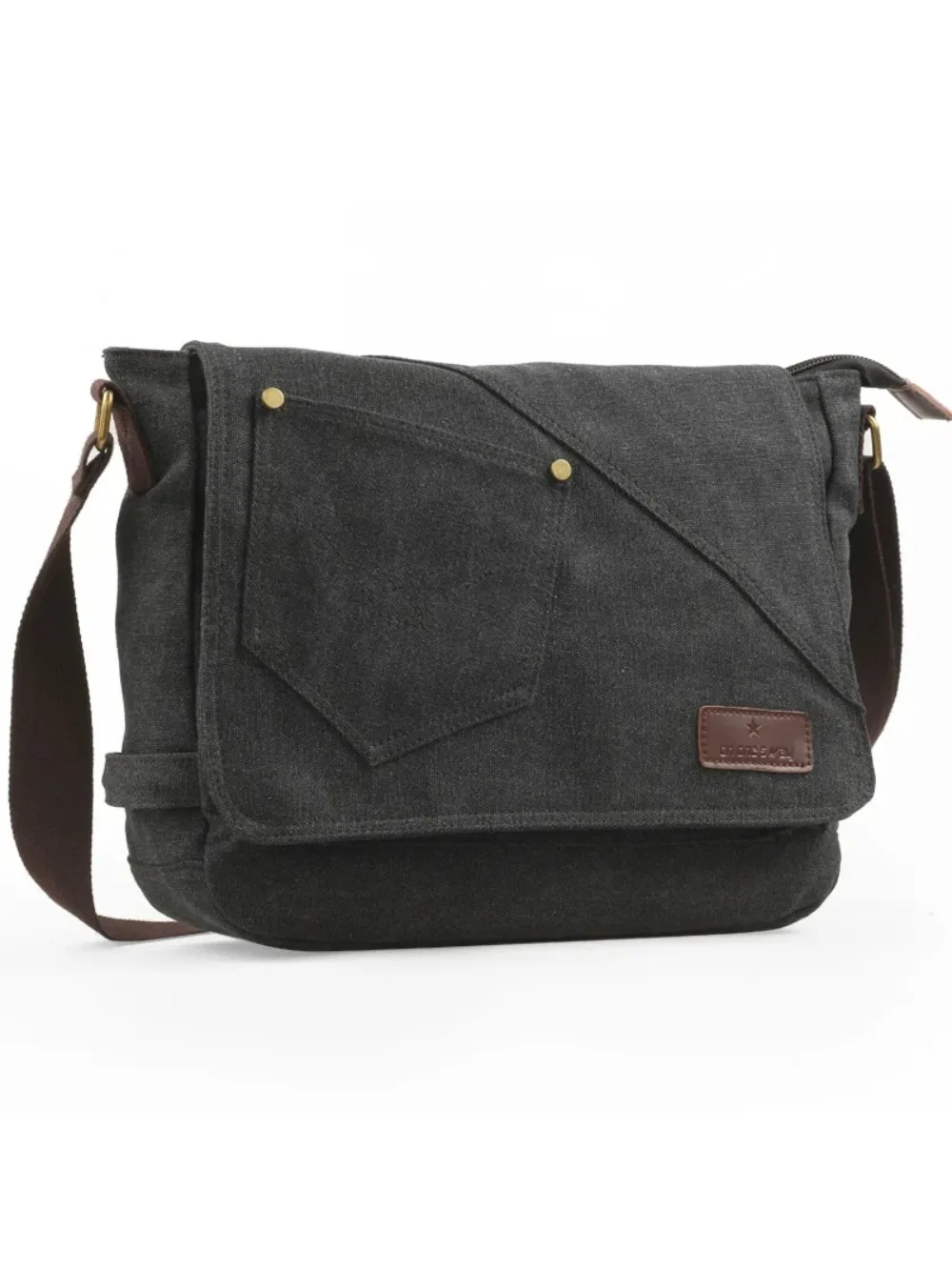 Męskie płótno Crossbody dorywczo torby na ramię Vintage Messenger torebki podróżne moda student Scholl torba teczka torba na ipada 메신백 백 — zdjęcie 2