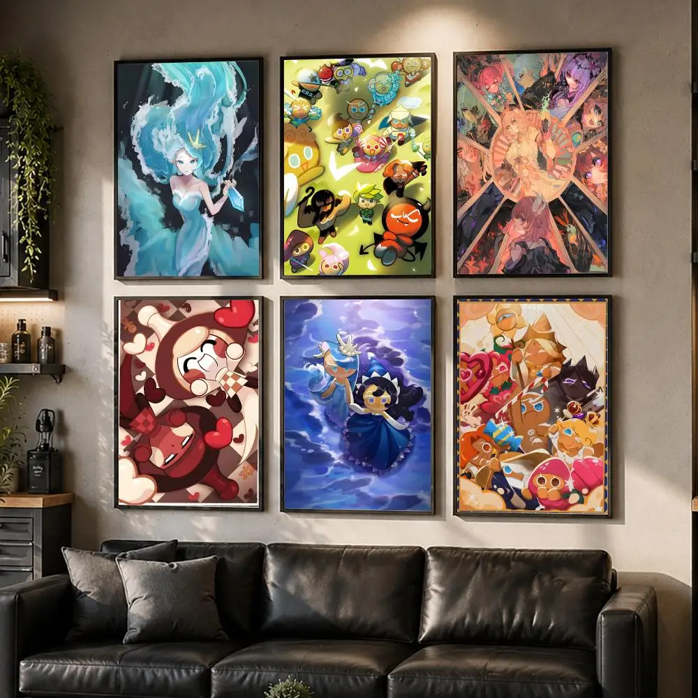 Anime CookieRun Kingdom Poster HD Waterproof Self-Adhesive Wall Art – Multi-Scene Use Top Gift Pick