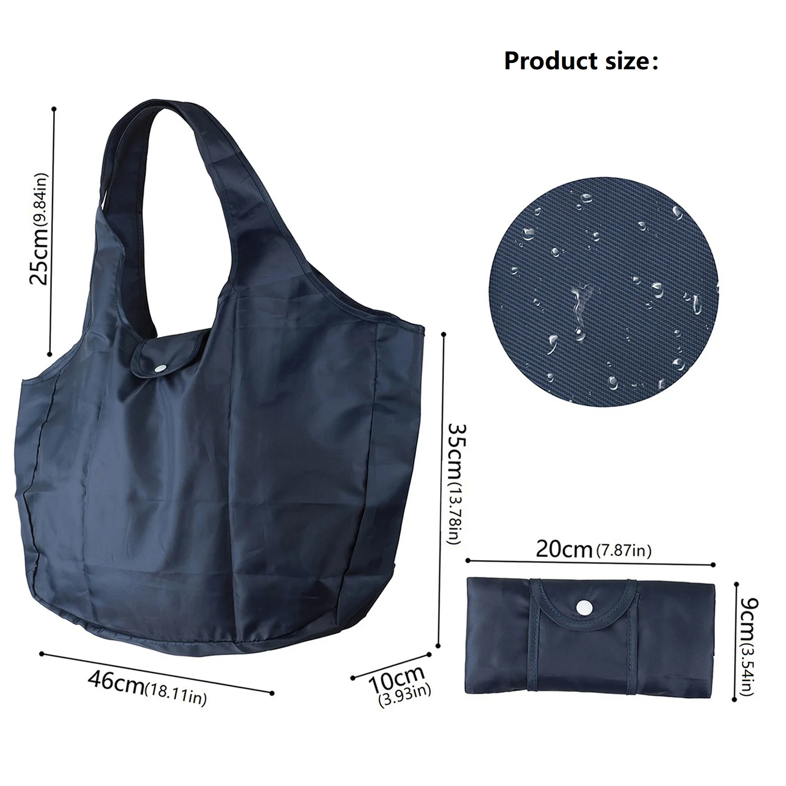 Reusable Grocery Bags Large Washable Shopping Bags Foldable Environment-Friendly Nylon Heavy-Duty Pocket Handbags