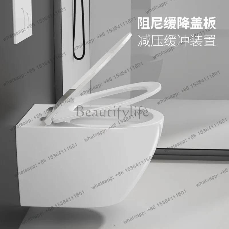 

yj57 Wall-mounted toilet, high temperature integrated ceramic toilet, small apartment toilet