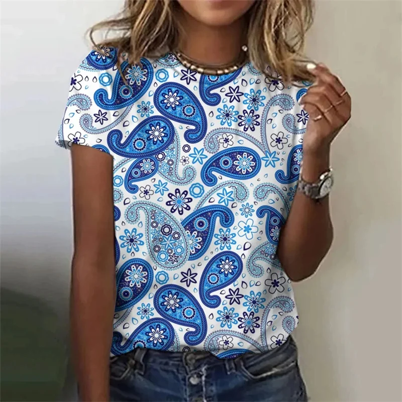 女性のためのセクシーなパターンのTシャツ,3D効果のあるモデ - Summer Clothing India のレビューと価格