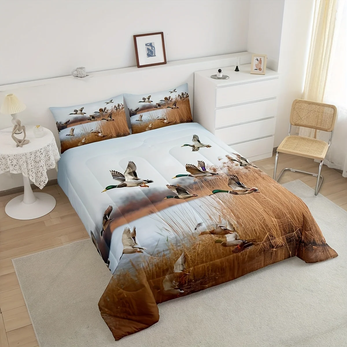 Natural Scenery Bedding Set 3D Printed Duvet Cover Set Soft Single Twin Double Size Bedroom Decor Duvet Cover Set Birthday Gift