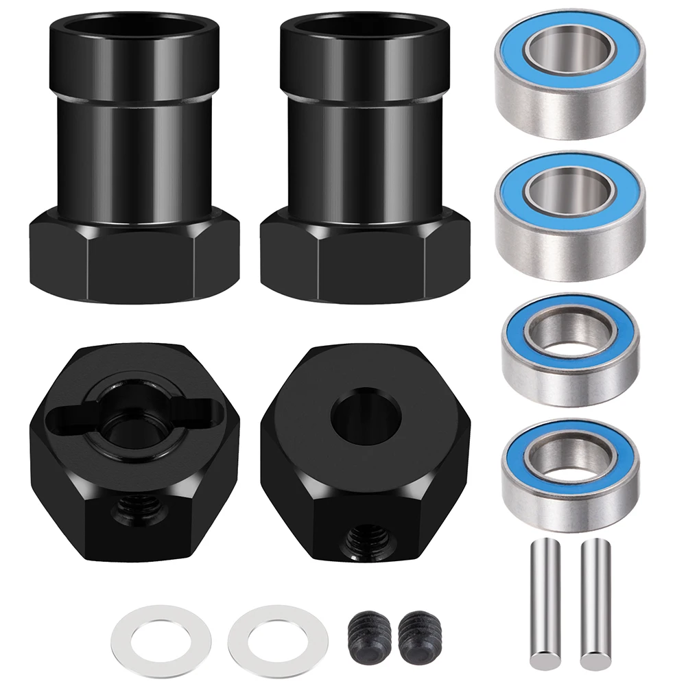 AXSPEED 12mm Wheel Hex Hub Adapter Conversion for 1/10 Tamiya WR02 WR‑02 Chassis Metal Wheel Combiner RC Car Upgrade Parts