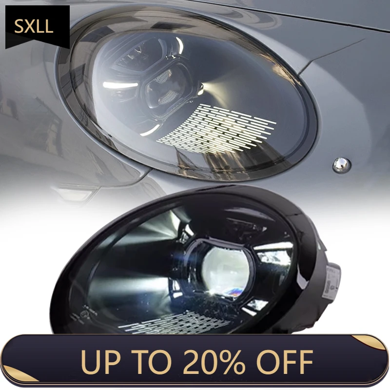 

SXLL Light Emitting Diode Headlights DRL 2013-2019 Auto Parts Front Projector Lens Headlights 992 Design