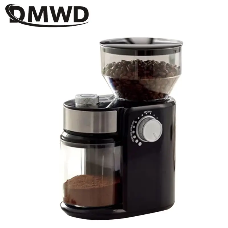 DMWD Electric Coffee Grinder 220V Fast Speed Home Grinding Machine Grains Spices Cereals Bean Mill Flour Powder Crusher 230g