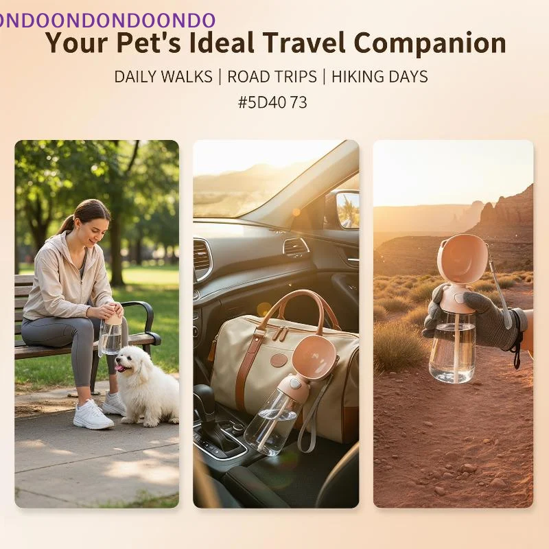 

Portable Pet Water Bottle 500ml Leakproof Dog Water Dispenser Outdoor Walking Travel Feeder for Hiking and Camping