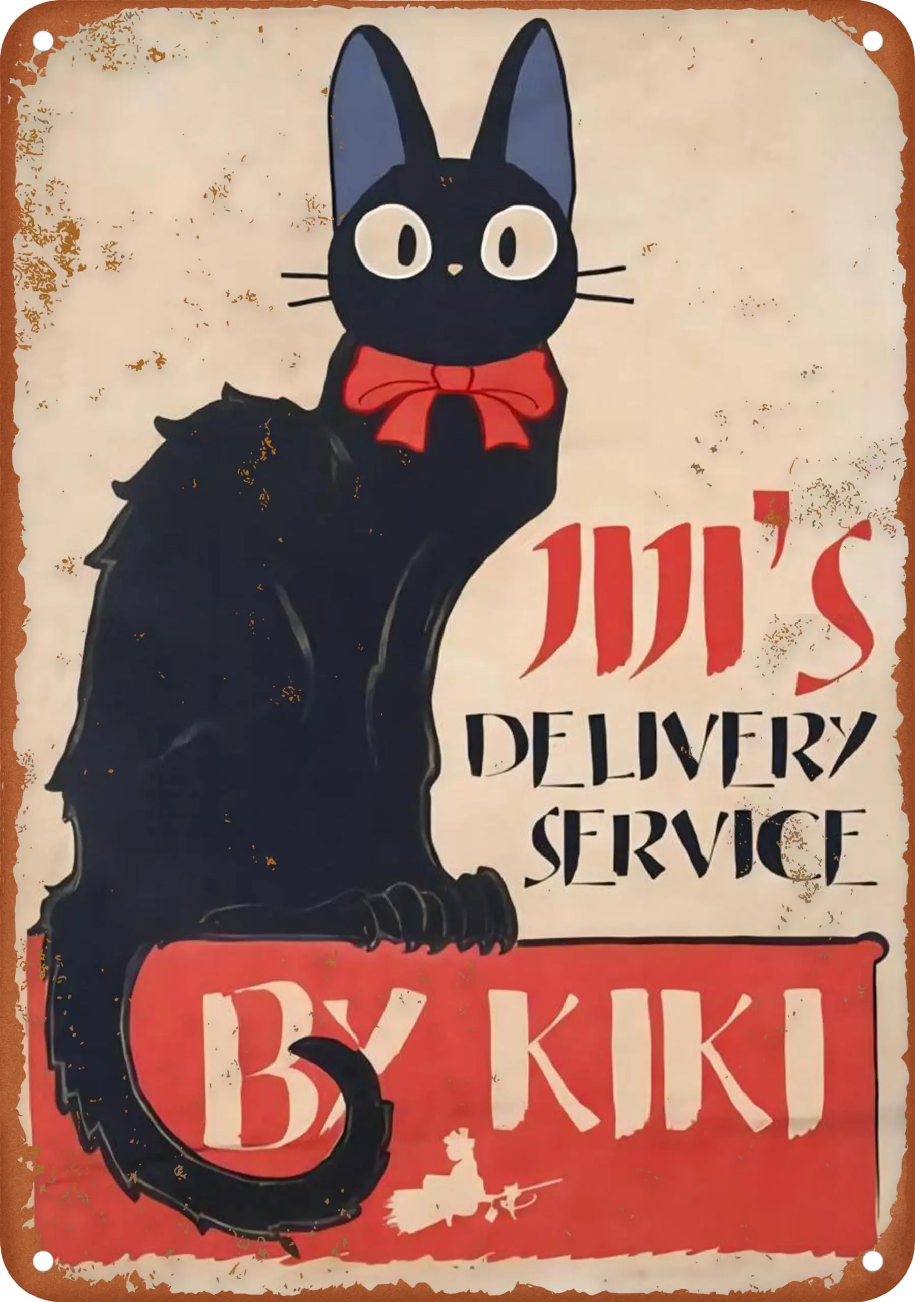 Jiji;s Delivery Service Poster Vintage Tin Sign Wall Decor For Wall Art Pub Bar Decor Coffee Cup Signs Size