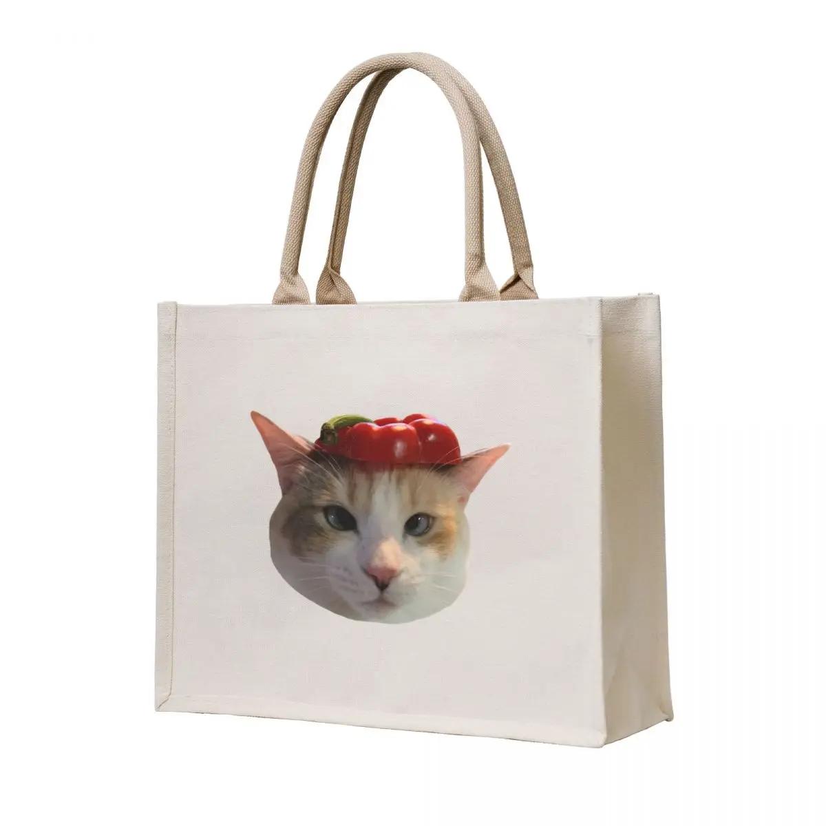 

Pepper Cat Tote Bag custom fabric bag university shopper bag ecological bags