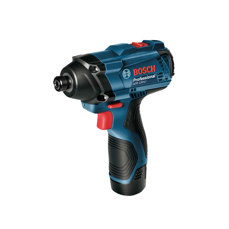 BOSCH GDR 120-LI Impact Driver 12V2.0Ah Rechargeable Battery Sets 1/4in 100Nm Electril Wrench Power Bare Tool Combination