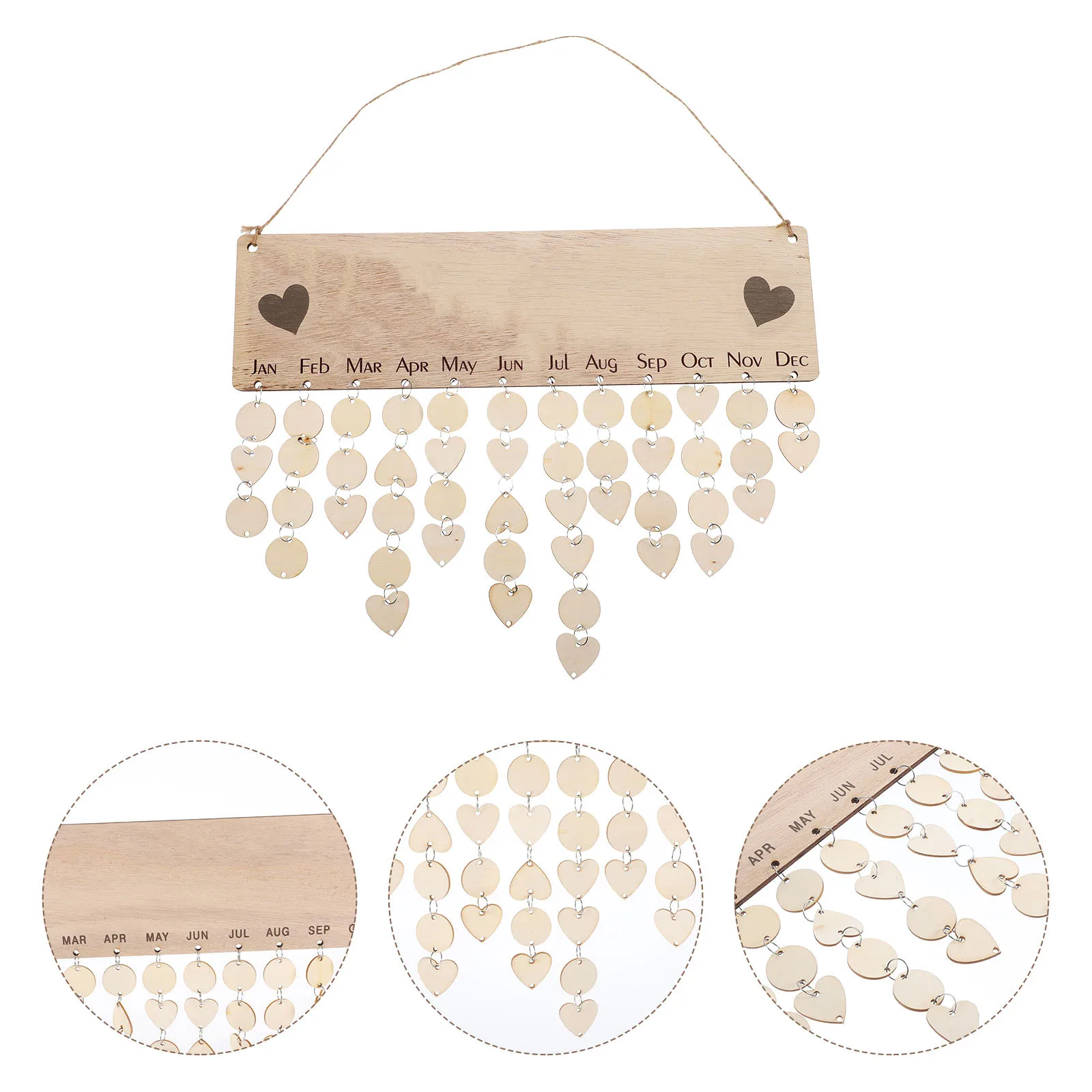 

Suspended Calendar Decor Fresh Adorn Wall Monthly Planner Traditional Design Hanging Home Gift Chinese Tradition Clear