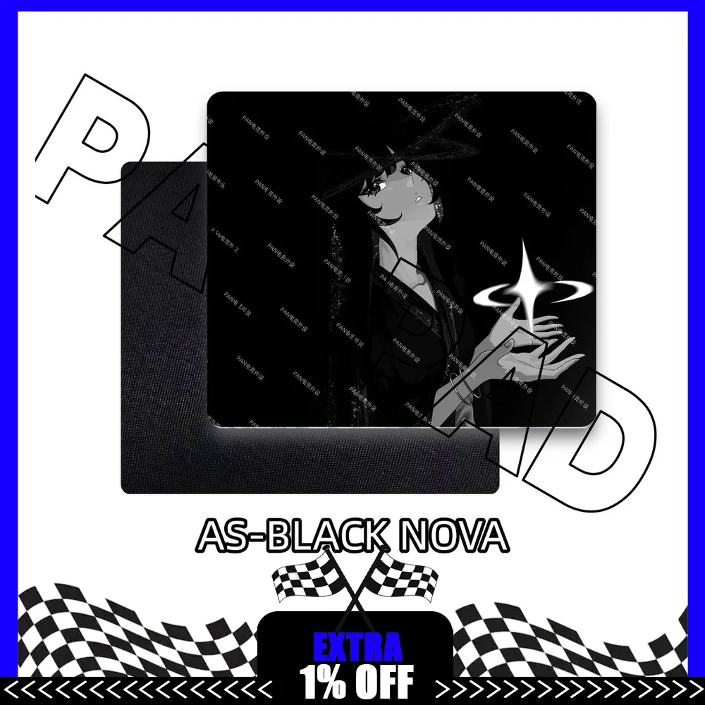 FLUXAIM AS-NOVA Coated Tempered Glass Mouse Pad 500x500mm Large Gaming Desk Mat for FPS Esports PC Gamer
