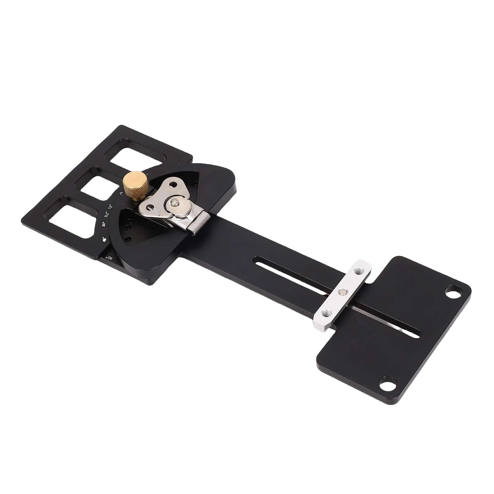 Sega da binario ad angolo regolabile quadrata adatta per guida per sega da binario multi-angolo Triton da -60 a 60 gradi in lega di alluminio