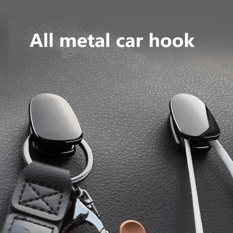 2 car hook storage racks, all metal car hooks can carry 8KG weight, metal material is compact and practical